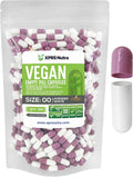 Cápsulas Vacías Vegetarianas Tamaño 00 - 500 Unidades - XPRS Nutra (Lavanda/Blanco)