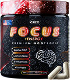 CRTX Nutrition Focus - Suplemento Nootrópico para Concentración y Memoria (90 Cápsulas)