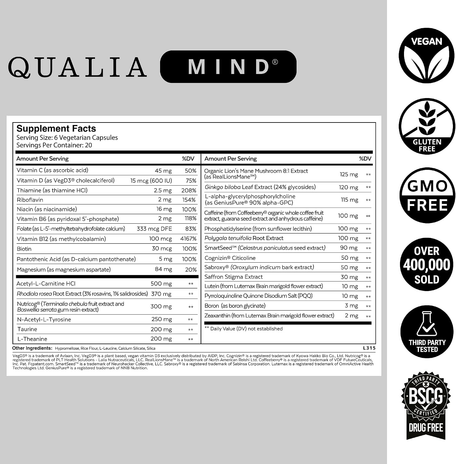 Qualia Mind | Mezcla Definitiva para la Salud Cerebral*
