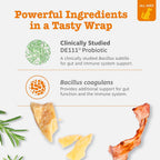 Zesty Paws Pasta de Probióticos para Perros – Sabor a Bacon – con Bacillus subtilis DE111 – 4.2 oz (60 porciones)