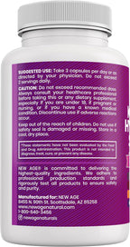 NEW AGE Colágeno con Biotina, Keratina, Saw Palmetto, Ácido Hialurónico, Vitamina E, Ácido Fólico, Semilla de Calabaza, MSM - 90 Cápsulas (Pack de 2)