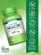 Nature's Truth Niacina Sin Enrojecimiento, 500 mg, 100 Cápsulas