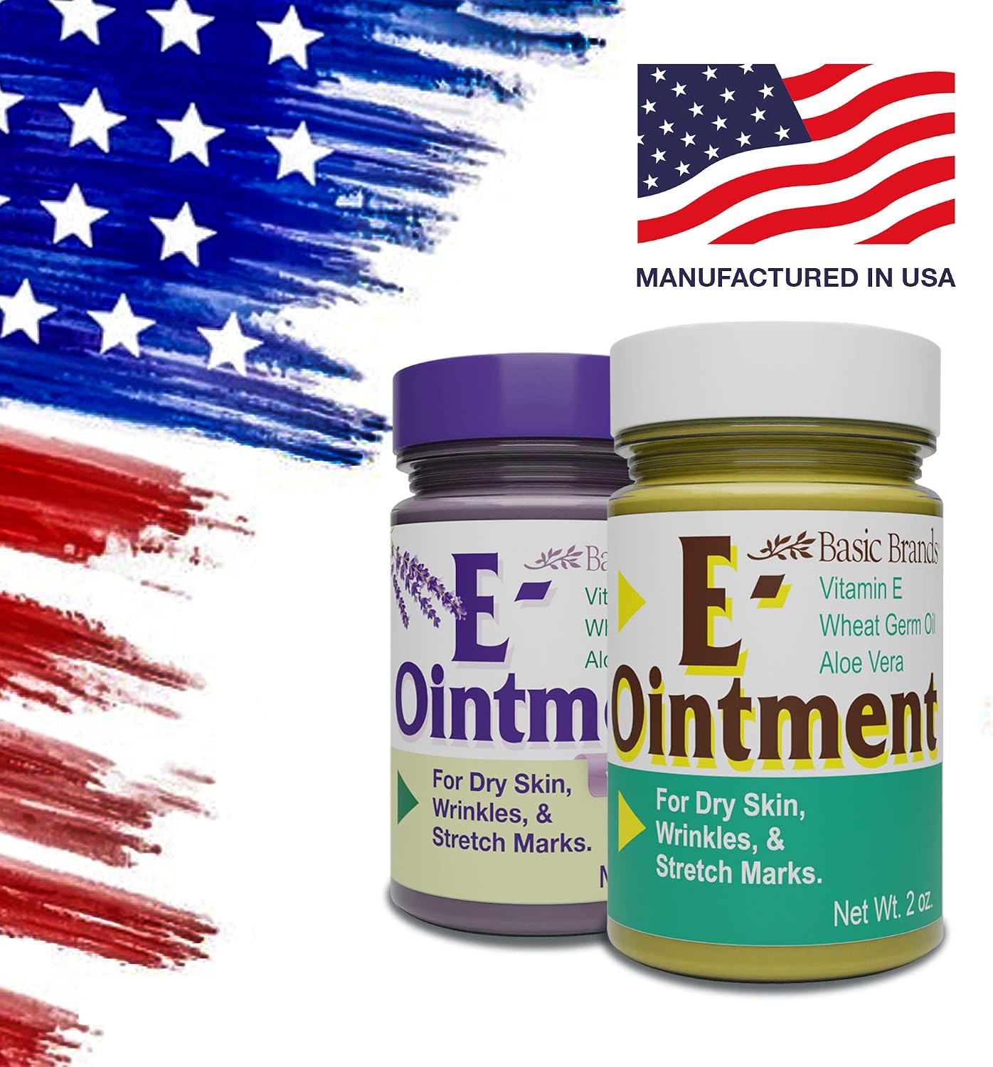 Basic Organics Vitamin E Ointment, 2 oz, Original (3 Pack)