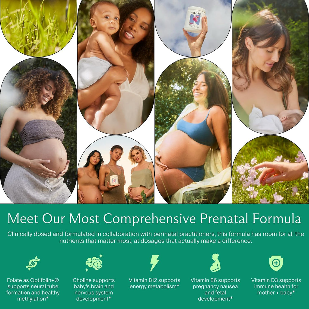 Needed. Prenatal Multi Pro | Multivitamínico con Colina para Embarazo y Lactancia