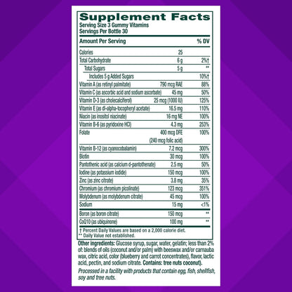 Vitafusion Power+ Multivitamínico para – Vitaminas del grupo B (B6, B12, biotina, folato): contribuyen al – Image 3