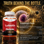 Luteolin 100mg Supplement - Gomitas Veganas Sin Azúcar para Memoria y Energía - 60 uds