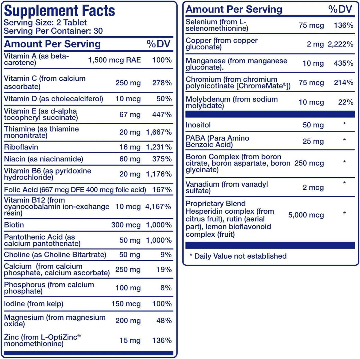 30-en-1 Multivitamínico para Adultos sin – La vitamina E y la vitamina C protegen a las células frente al daño – Image 4