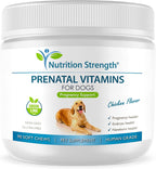 Nutrition Strength Vitaminas prenatales para perros | 90 masticables suaves