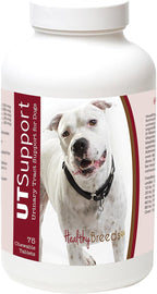 Healthy Breeds Pit Bull Cranberry Chewables - Apoyo Urinario - 75 unidades