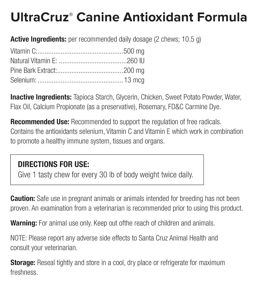 UltraCruz Antioxidante Canino, 120 comprimidos