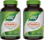 Nature's Way Extra Strength Vitamina C con Bioflavonoides, 1000 mg, 250 Cápsulas Veganas