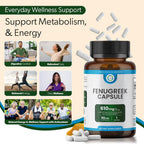 TRUEMED Cápsulas de Fenogreco Orgánico 610 mg – 90 Cápsulas Vegetales