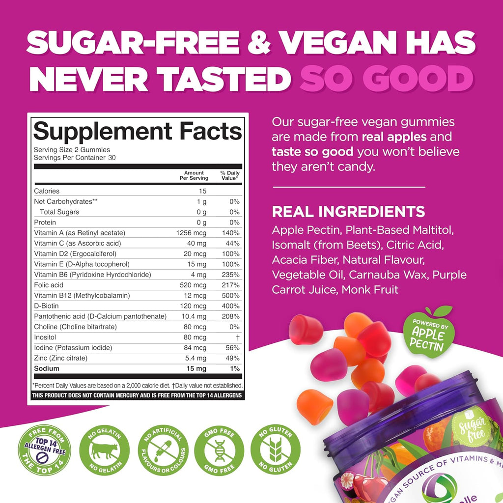 NUTRAMIN Multivitamínico Vegano Keto en Gominolas - 90 Gominolas