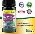 America Medic & Science Cavintona Advanced Supplement – Vinpocetina 20mg – 60 Cápsulas