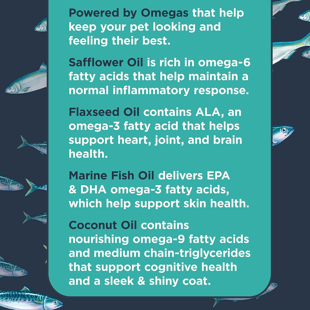 Nulo Omega 3-6-9 Aceite de Pescado para Perros y Cachorros – Apoya la Salud de la Piel, el Pelaje, las Articulaciones y el Corazón – 473 ml