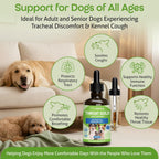 Pet Wellbeing Throat Gold para Perros – Fórmula Líquida con Gordolobo y Olmo Resbaladizo – 60 ml
