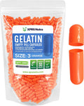 XPRS Nutra Cápsulas Vacías de Gelatina Tamaño 3 - 1000 Unidades (Naranja)