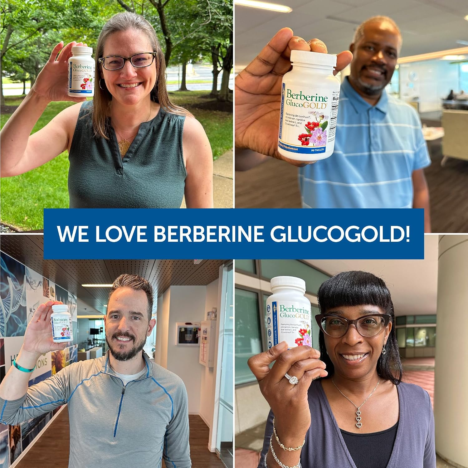 Suplemento Berberine GlucoGold de Dr. Whitaker con Berberina y Canela