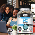 Kaya Naturals B-12 Complex | Multivitamínico para Mujeres y Hombres con Biotina, Colina, Inositol, Folato y Vitamina C - 180 Comprimidos