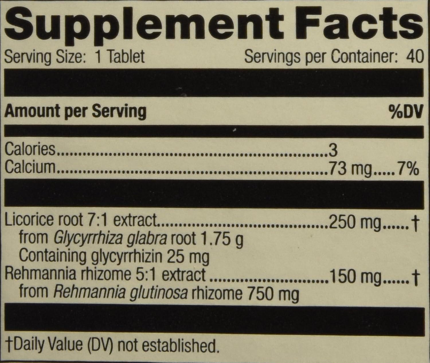 Adrenal Complex 40 Comprimidos de Mediherb