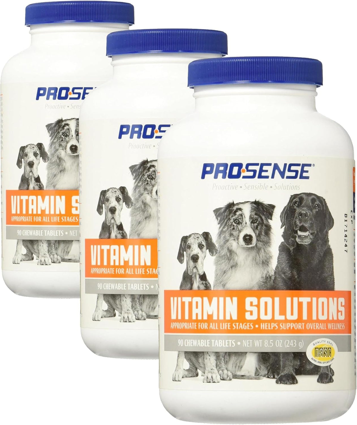 ProSense Vitamin Solutions 90 Comprimidos Masticables para Perros - Apoya el Bienestar General – Image 7