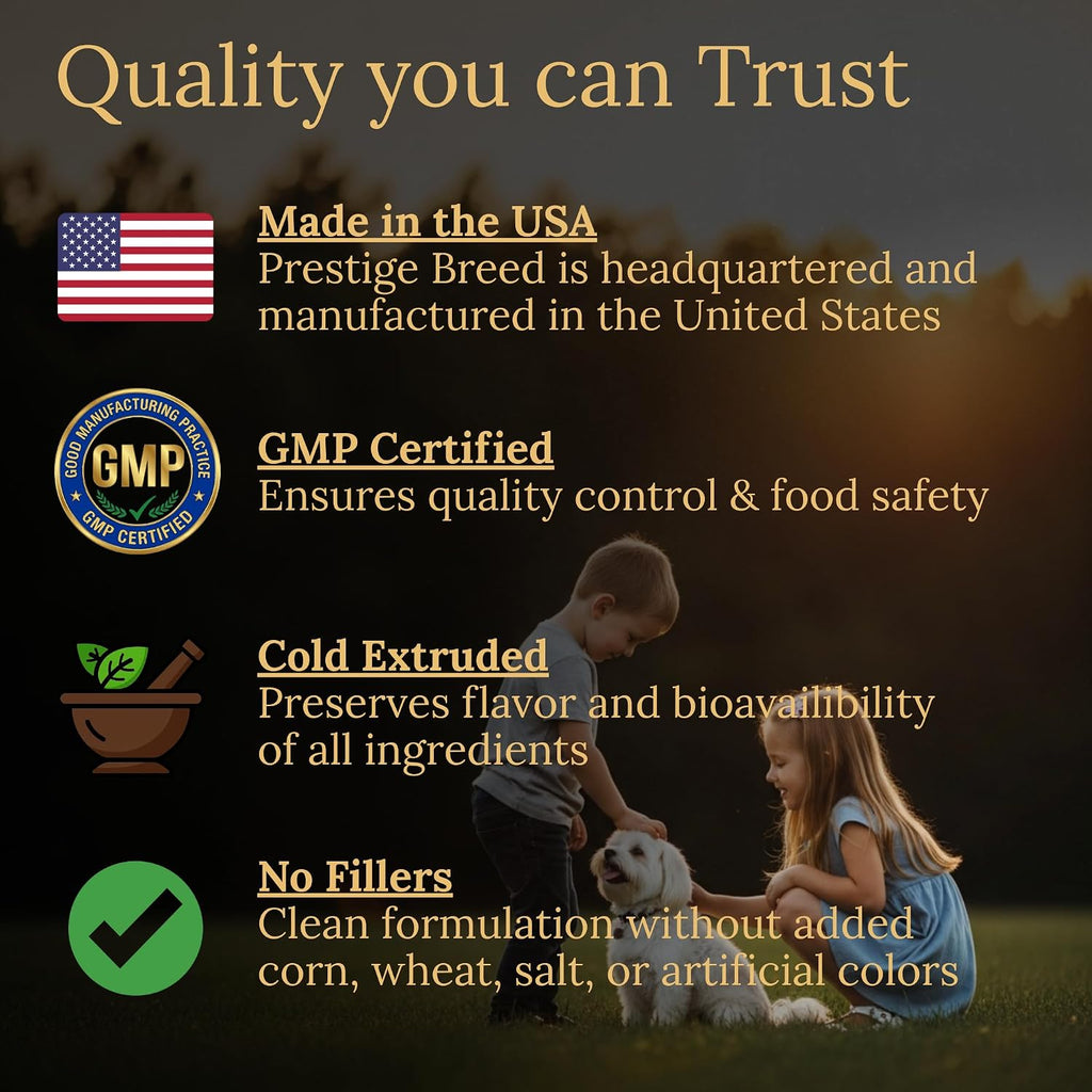 Prestige Breed Multivitaminas, Nutrición Equilibrada para tu Maltés, 90 masticables con Tocino Real