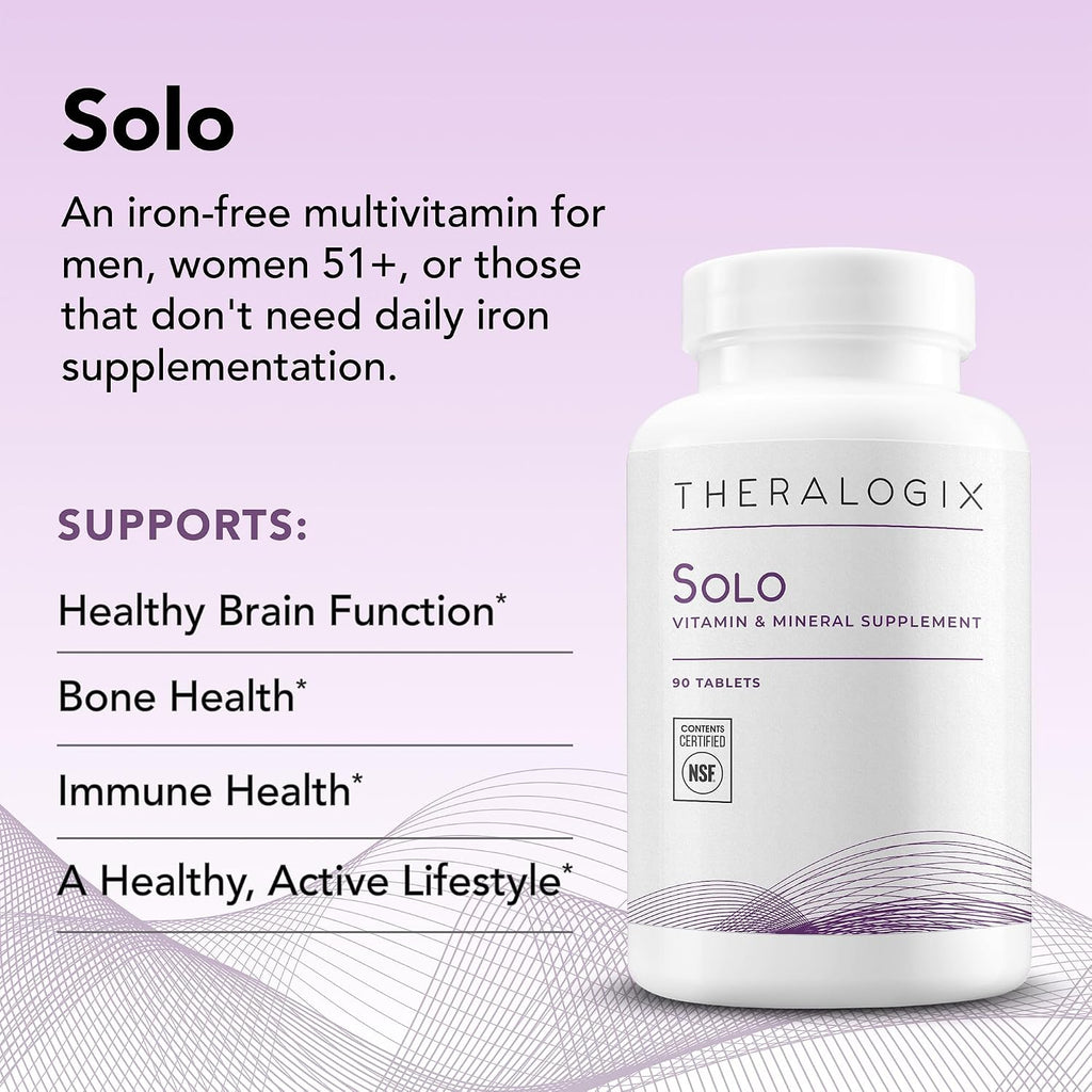 Theralogix Solo Multivitamínico sin Hierro - 90 Comprimidos