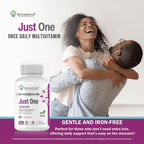 NatureGenX Just One Daily Multivitamínico Metilado - Sin Hierro con Metil B12 y Quatrefolic Metilfolato - 120 Cápsulas Veganas (2 Envases, 4 Meses)
