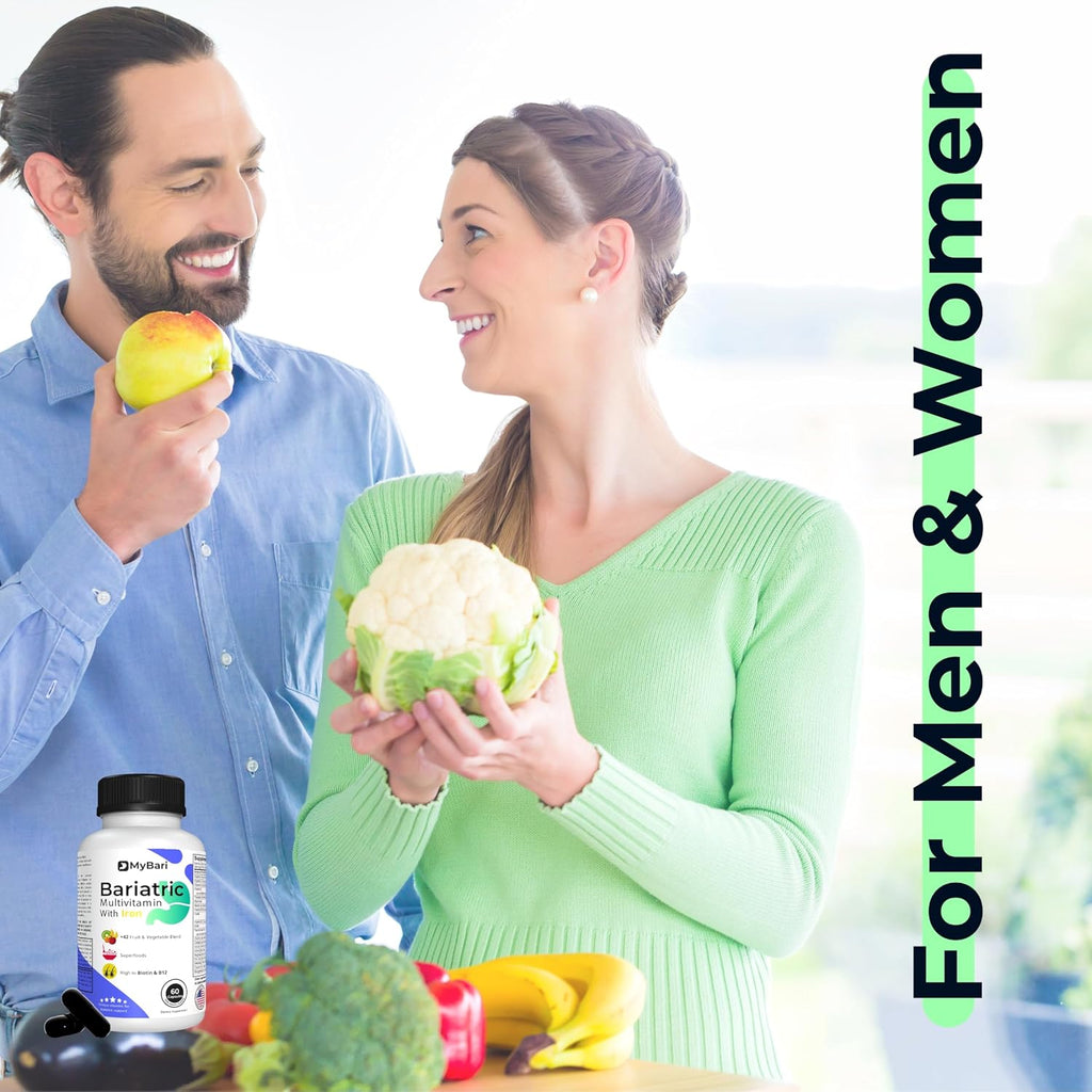 MyBari Multivitamínico Bariátrico Completo con Hierro - 60 Cápsulas Líquidas
