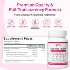 Premium D3 K2 Completo: Vitamina D3 2000 UI + K1 + K2 (MK-4 y MK-7) - 30 Cápsulas