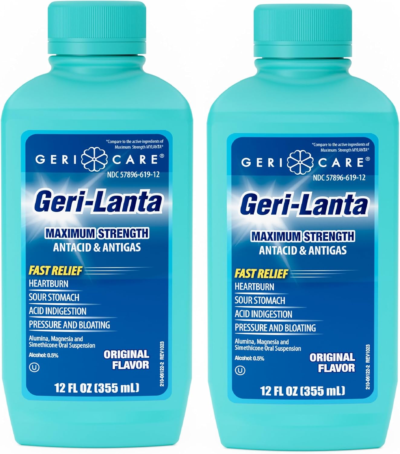 Geri-Lanta Antiácido Líquido con Antigás - Sabor Original - 355 ml