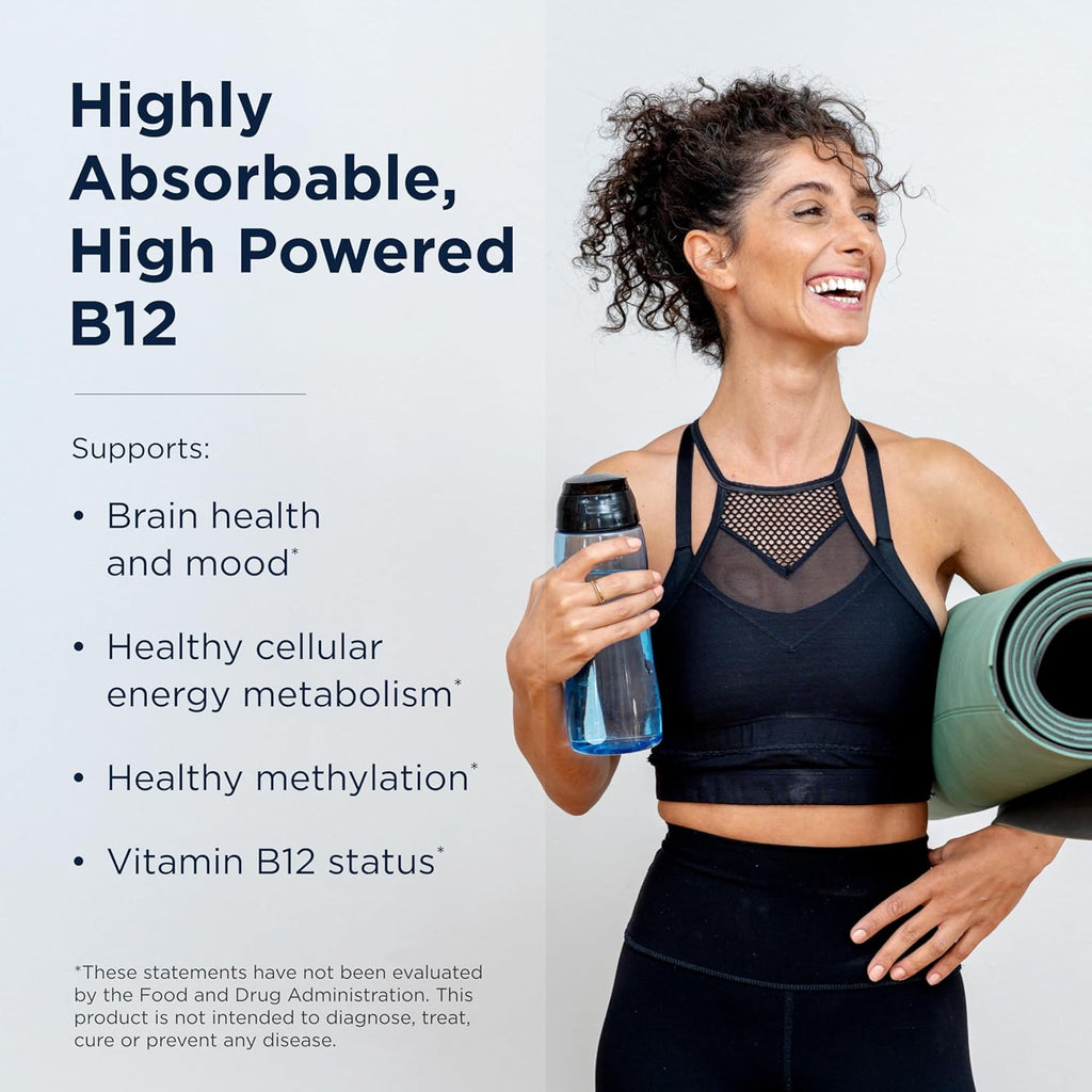 Designs for Health Vitamin B12 Lozenges - 5000 mcg Methylcobalamin - Berry Flavored - Vegan and Gluten-Free (60 Fast-Dissolving Lozenges)