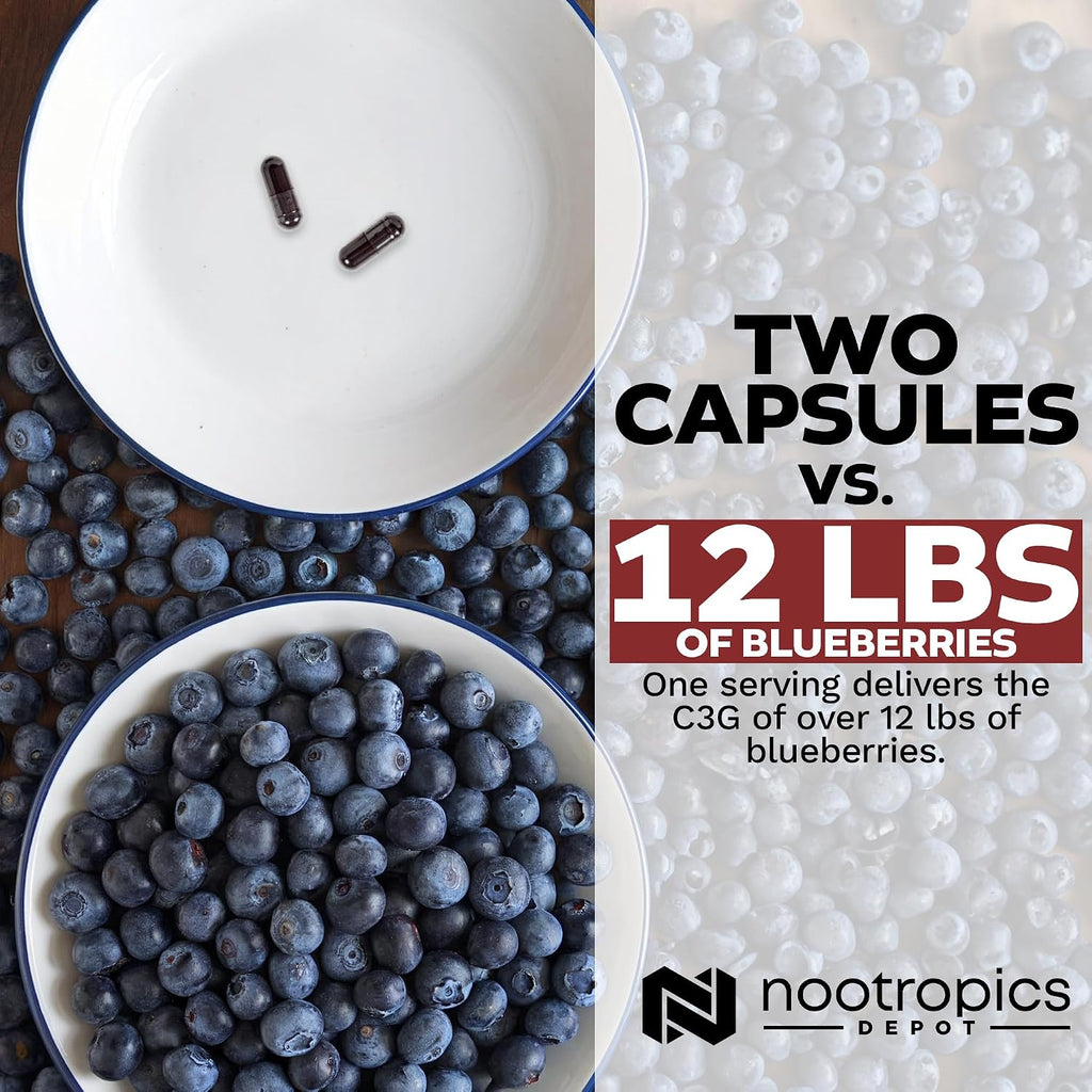 Nootropics Depot Cyanidin 3-Glucoside 125 mg Cápsulas (60 uds)