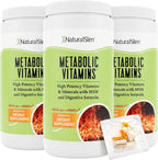 NaturalSlim Metabolic Vitamins - Multivitamínico Completo con Enzimas Digestivas (3 Paquetes)