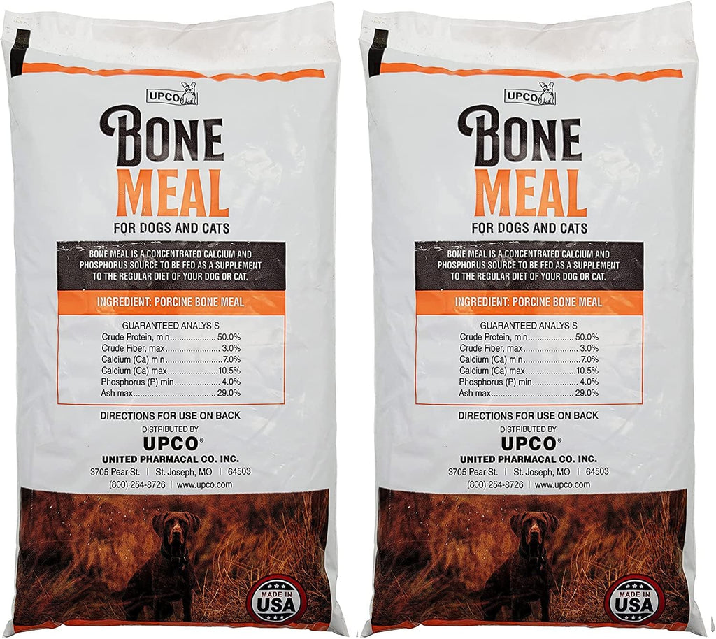 Steamed Bone Meal Powder for Dogs and Cats - 2 x 454g Packs (908g Total) - UPCO