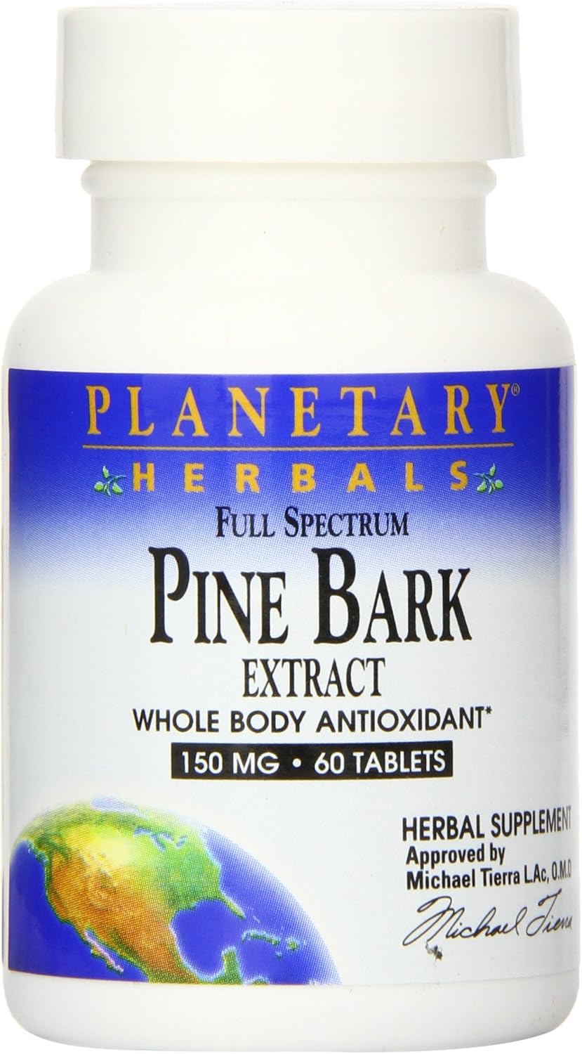 Planetary Herbals FS Extracto de Corteza de Pino - 150 mg, 60 Comprimidos