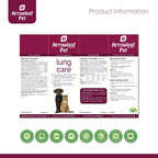 Lung Care de NaturPet Inc para Perros y Gatos | Tintura Herbal 100mL | Apoyo Respiratorio para Mascotas con Problemas de Respiración
