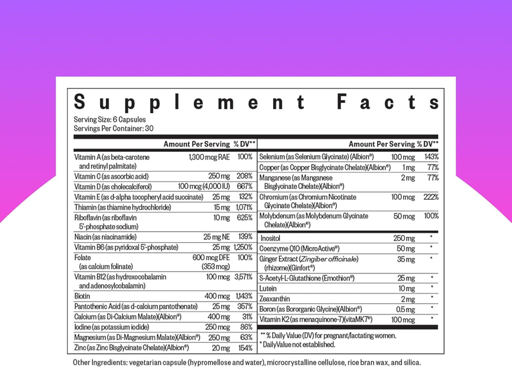 Seeking Health Optimal Prenatal MF - Complemento prenatal con folato, vitamina A, jengibre y vitamina B12 - Apoyo digestivo e inmunitario (180 cápsulas)
