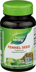 Nature's Way Semillas de Hinojo, 480 mg por dosis, 100 Cápsulas