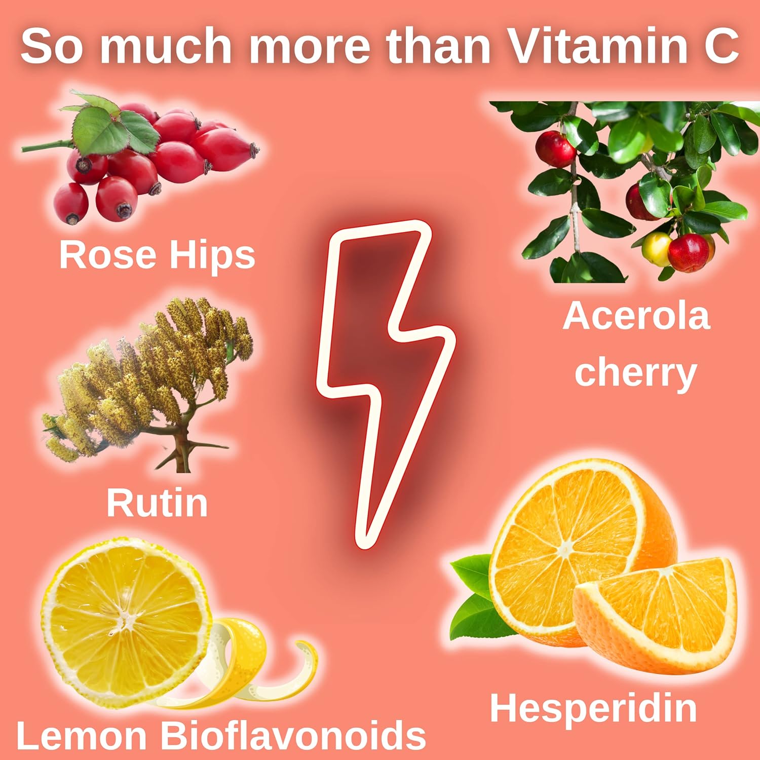 Noor Vitamins Vitamina C 500 mg Masticable con Escaramujo y Antioxidantes - 60 Comprimidos Sabor Naranja - Halal, Vegano, Sin Gluten