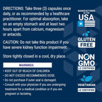 Life Extension Cápsulas de Estroncio, Mineral Traza para el Soporte Óseo Avanzado, Sin Gluten, No GMO, Vegetariano, 90 Cápsulas
