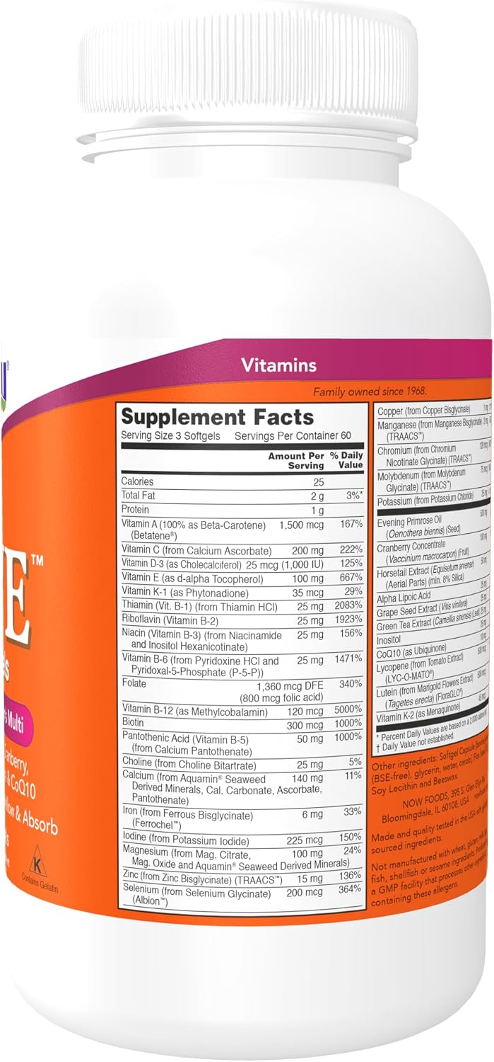 NOW Foods Eve Superior Women's Multi - 180 Cápsulas Blandas