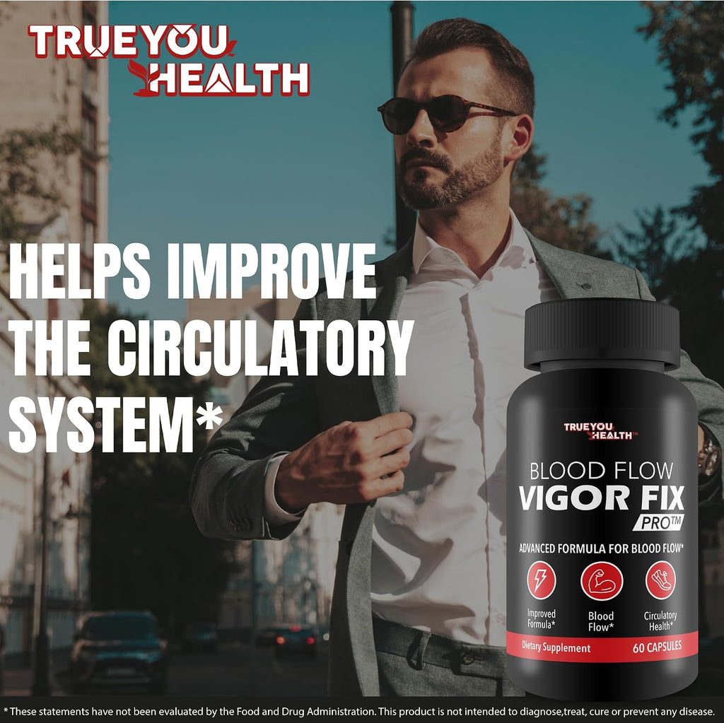 Blood Flow Vigor Fix Pro - Suplemento de Circulación Sanguínea para Hombres