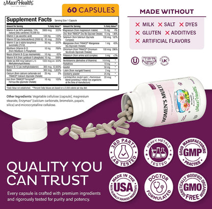 Multivitamínico para Mujeres – Metilado con – Biotina: contribuye al mantenimiento de la piel y el cabello. – Image 6