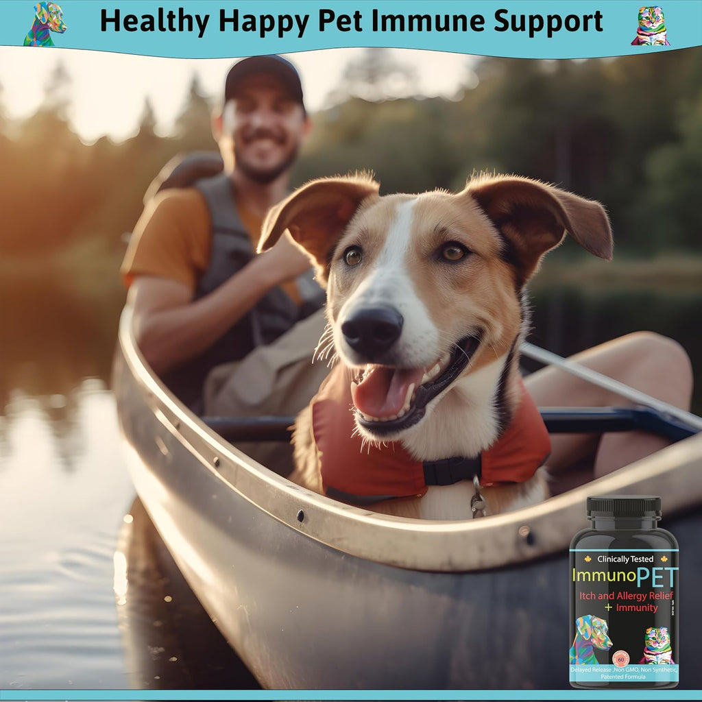 ImmunoPet - Alivio del Picor para Perros y Gatos - 60 Cápsulas