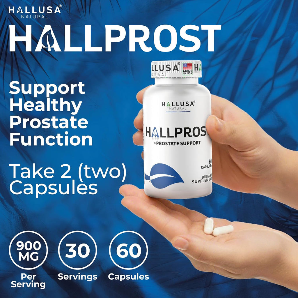 HALLPROST 60 Cápsulas - Complemento Alimenticio para la Próstata