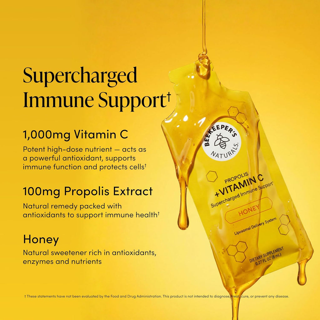 Vitamina C Liposomal con Própolis y Miel Orgánica - 1000 mg - 30 sticks