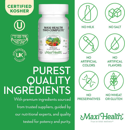 Maxi Health Multivitamínico Completo – 120 – L-taurina: Un aminoácido que interviene en la función muscular y la – Image 7