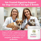 Wholistic Pet Organics Probióticos Diarios para Perros y Gatos - 4 oz (113 dosis)