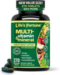 Life's Fortune Complete Multivitamin with Superfoods - 270 Vegetarian Tablets